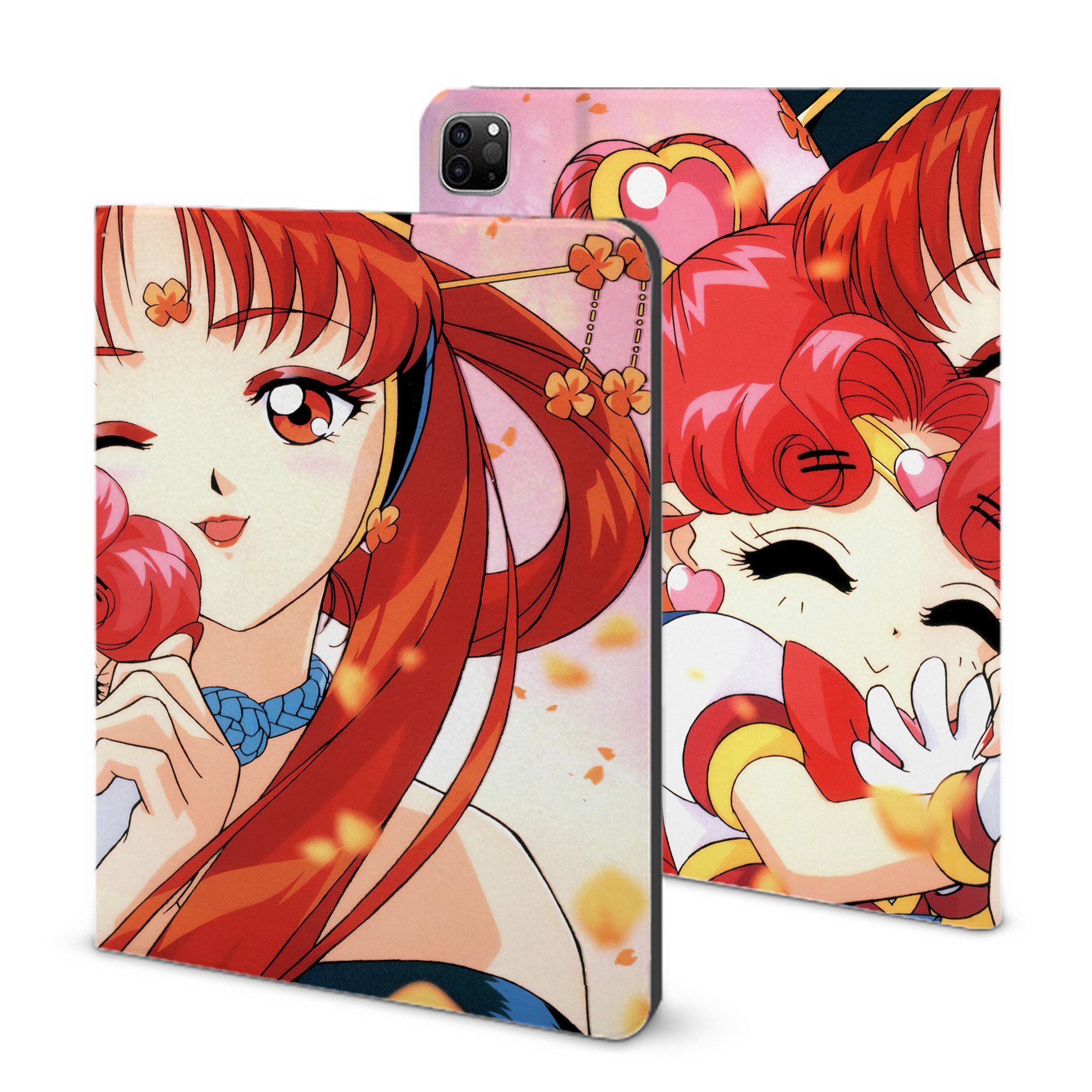 （画像用） 美少女戦士セーラームーン Sailor Moon IPad ケース ブック型 PUレザー TPU 耐衝撃 軽量 薄型 ペン収納なし 全面保護 IPad 各モデル対応